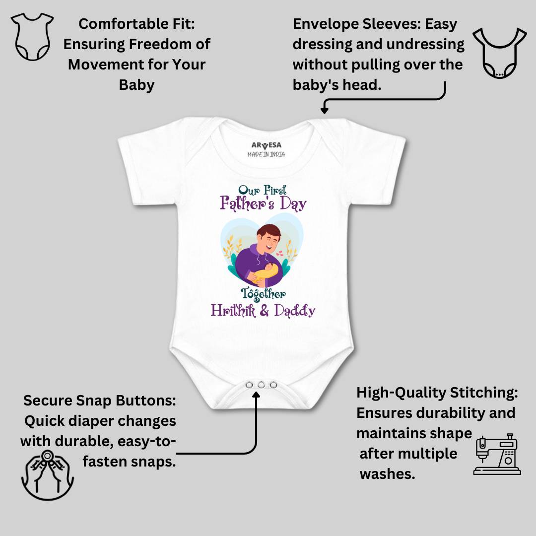 Arvesa Happy Father Days  Baby Boy & Girl Dress