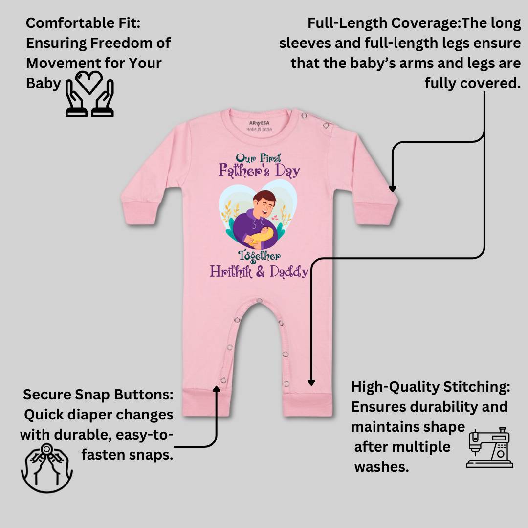 Arvesa Happy Father Days  Baby Boy & Girl Dress