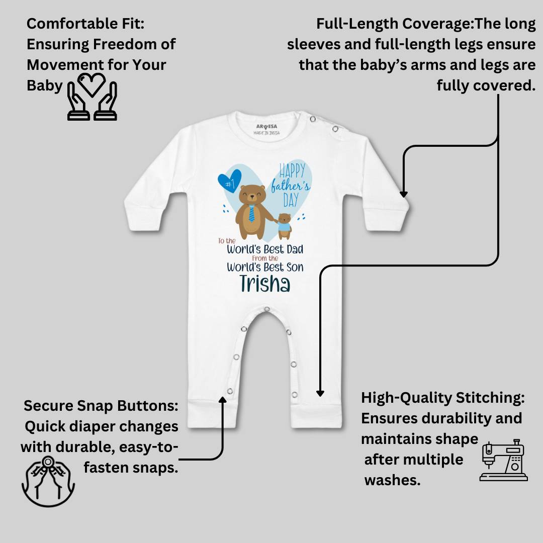 Arvesa Happy Father Days  Baby Boy & Girl Dress