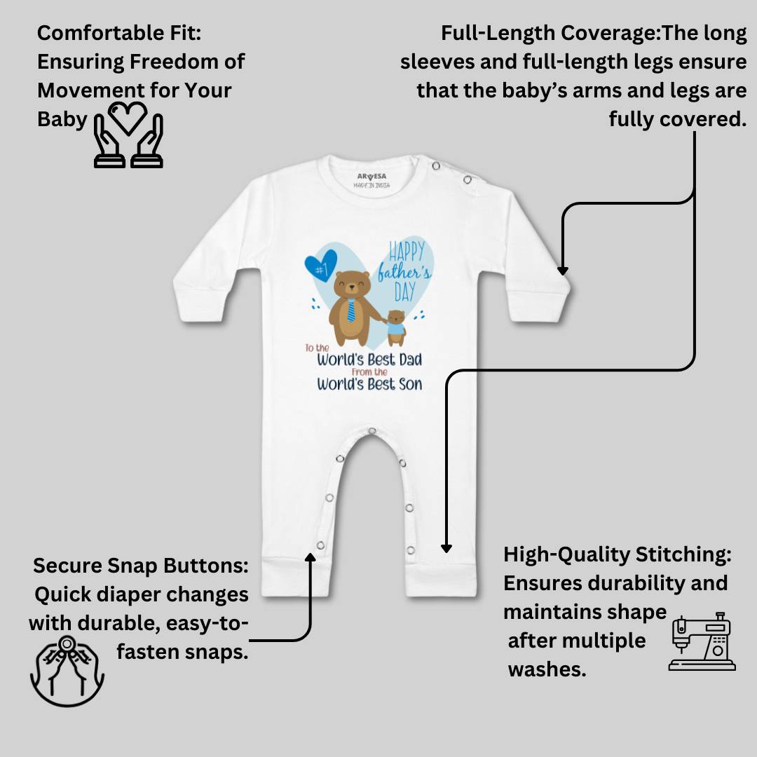 Arvesa Design-899 Fathers Day My First Baby Boy and Baby Girl Dress .