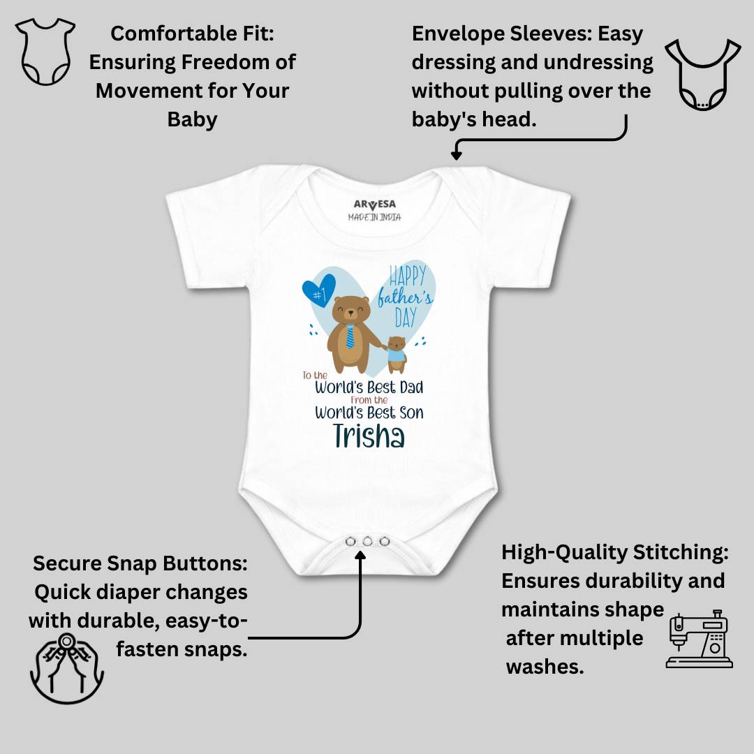 Arvesa Happy Father Days  Baby Boy & Girl Dress