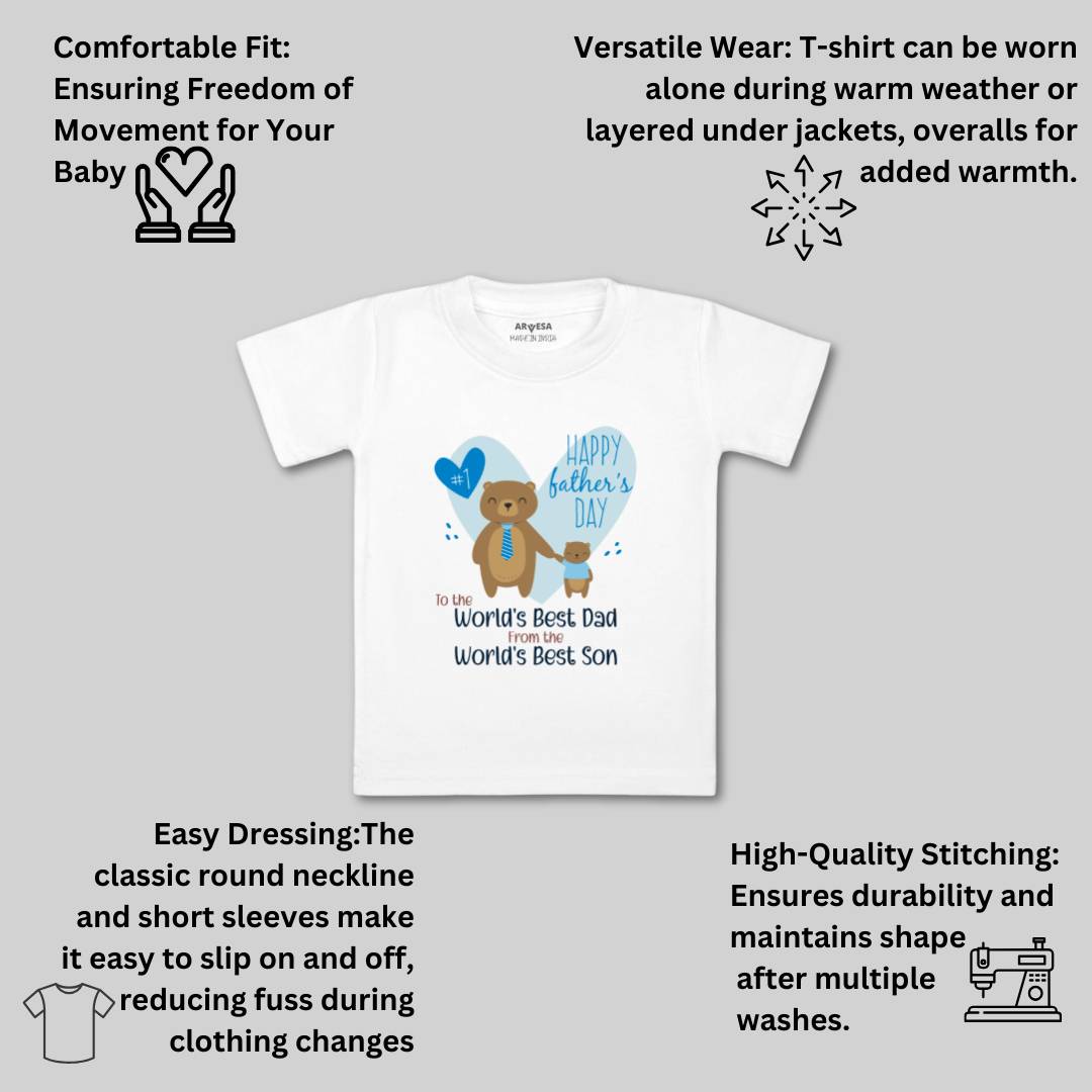Arvesa Design-899 Fathers Day My First Baby Boy and Baby Girl Dress .