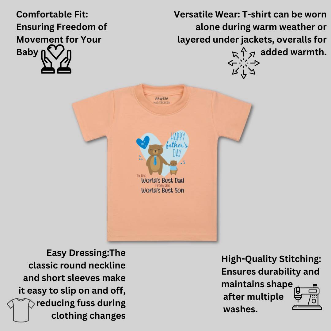Arvesa Design-899 Fathers Day My First Baby Boy and Baby Girl Dress .