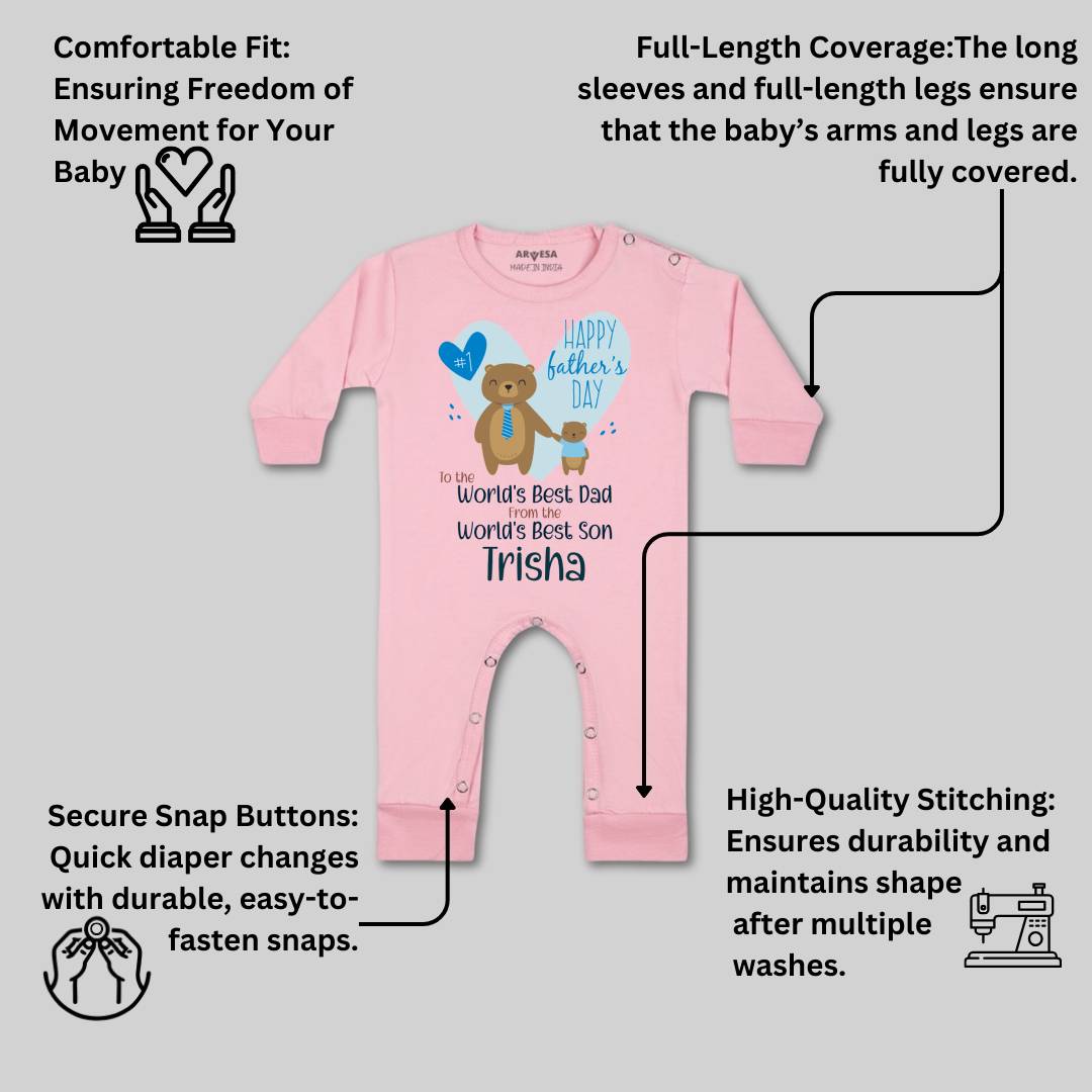 Arvesa Happy Father Days  Baby Boy & Girl Dress