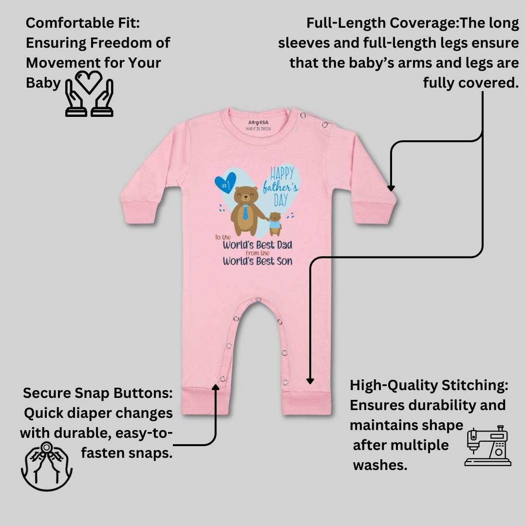 Arvesa Design-899 Fathers Day My First Baby Boy and Baby Girl Dress .