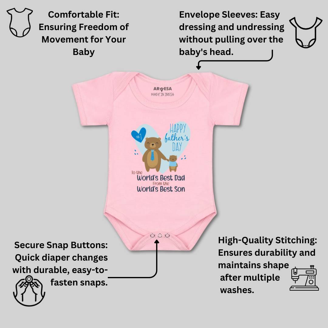 Arvesa Design-899 Fathers Day My First Baby Boy and Baby Girl Dress .