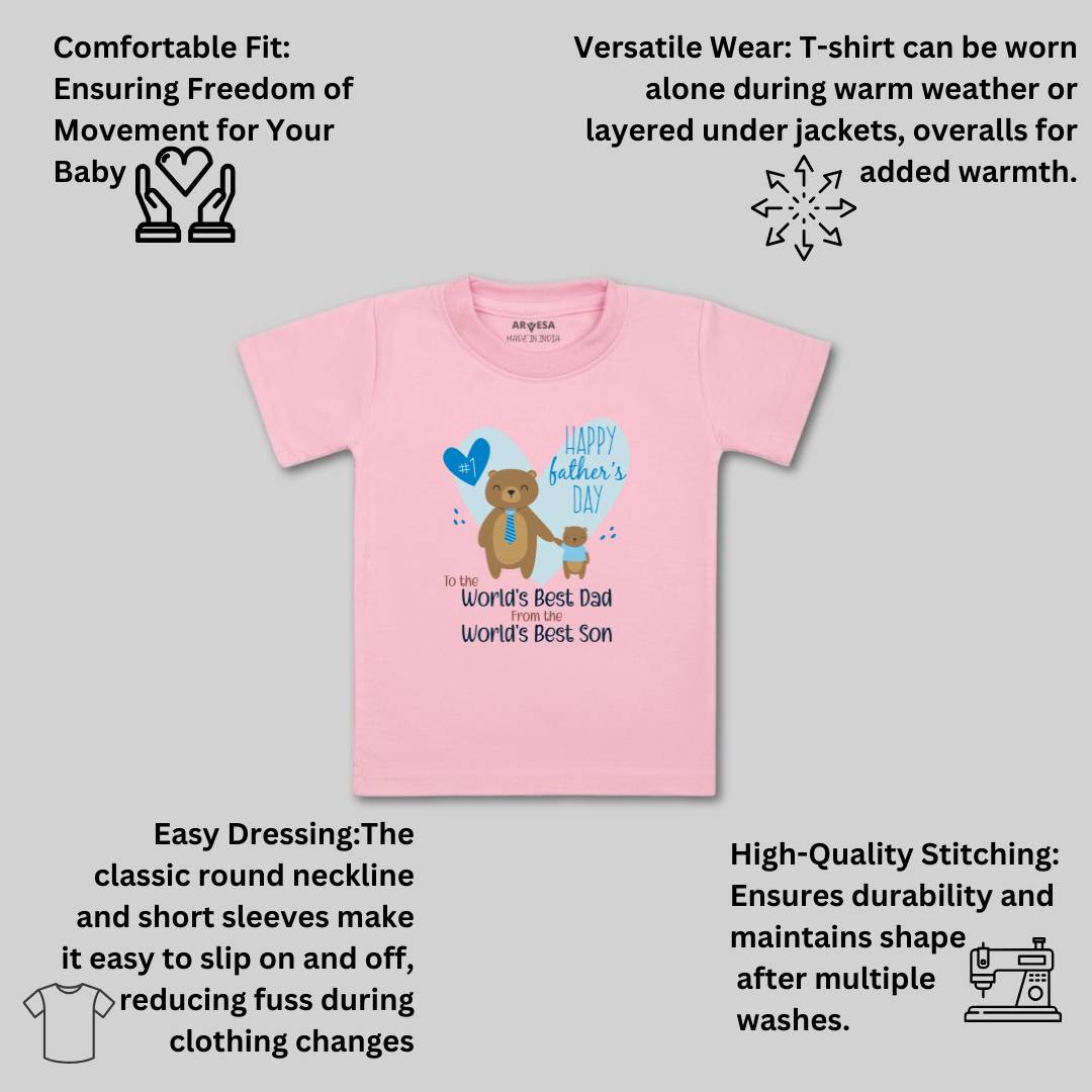 Arvesa Design-899 Fathers Day My First Baby Boy and Baby Girl Dress .