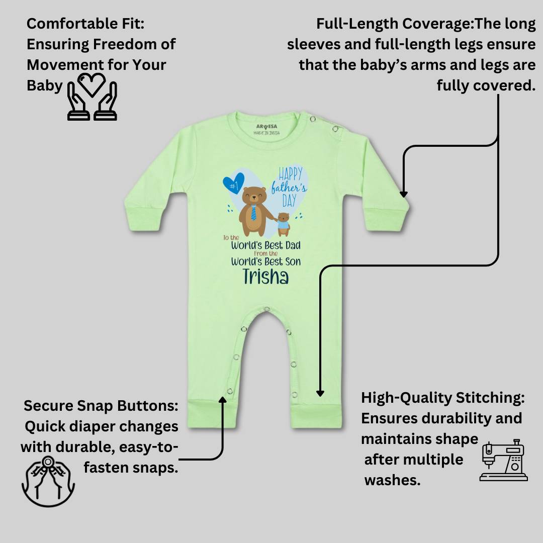 Arvesa Happy Father Days  Baby Boy & Girl Dress