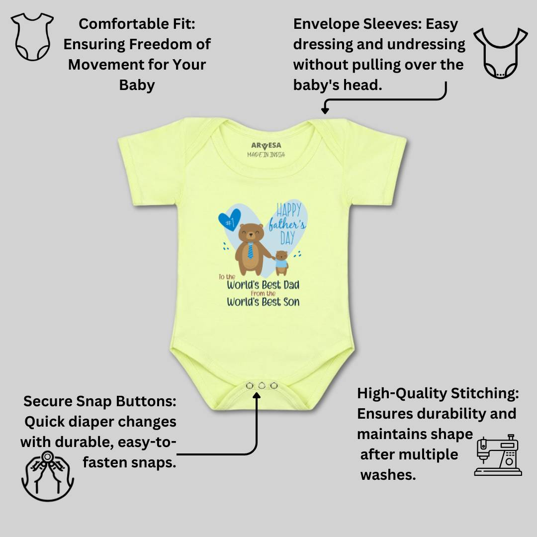 Arvesa Design-899 Fathers Day My First Baby Boy and Baby Girl Dress .