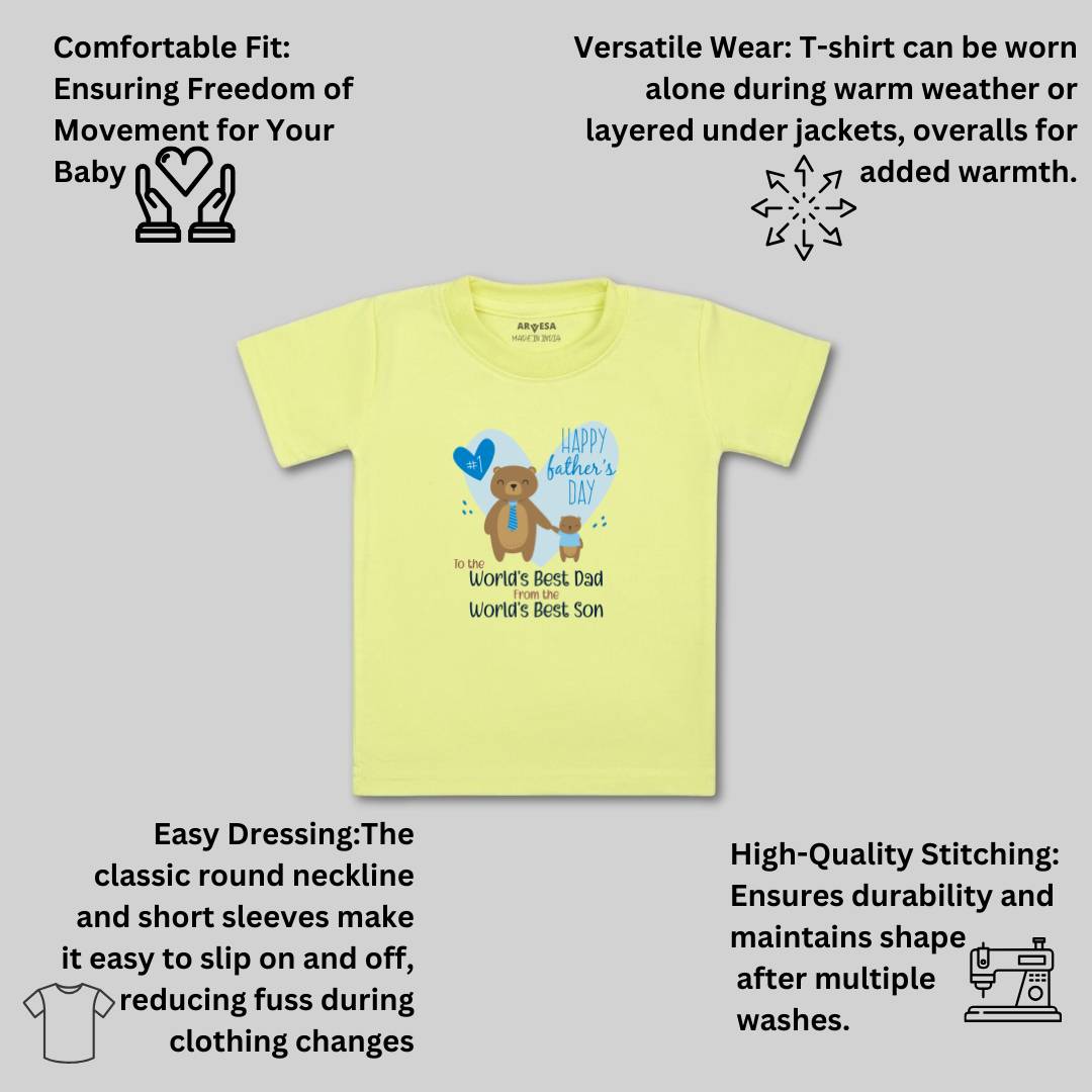 Arvesa Design-899 Fathers Day My First Baby Boy and Baby Girl Dress .