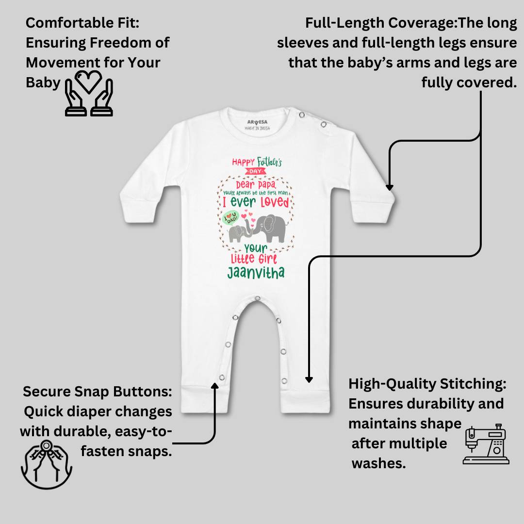 Arvesa Happy Father Days  Baby Boy & Girl Dress