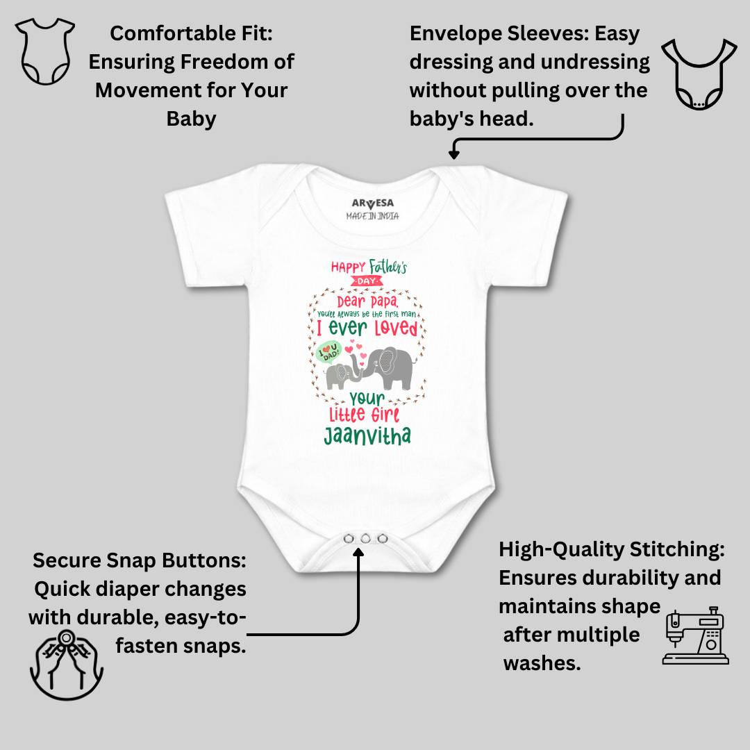 Arvesa Happy Father Days  Baby Boy & Girl Dress