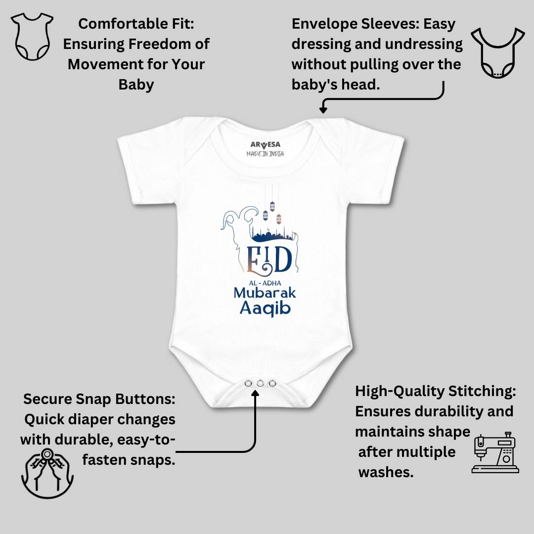 Arvesa Eid Al Adha Mubarak  Baby Boy & Girl Dress