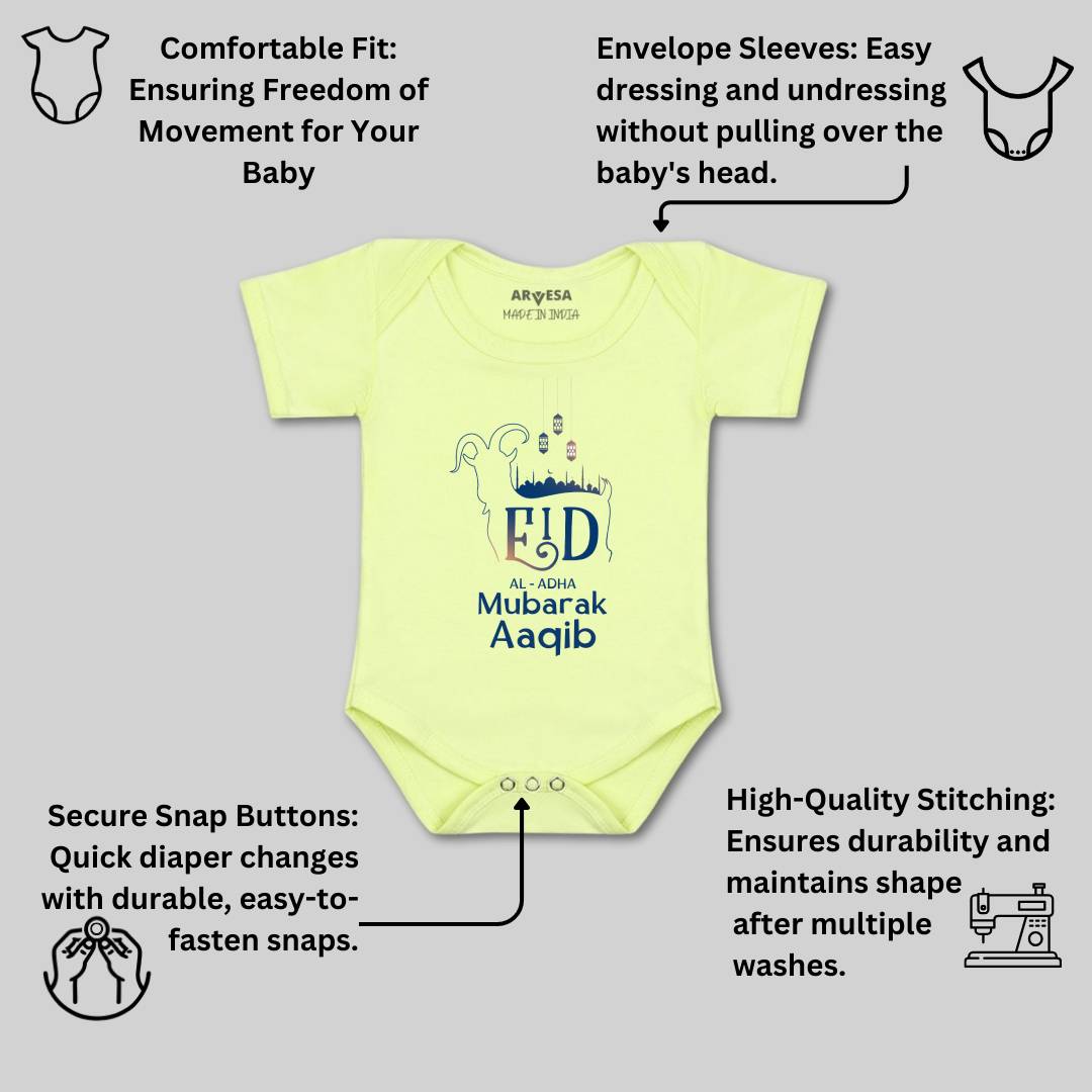 Arvesa Eid Al Adha Mubarak  Baby Boy & Girl Dress
