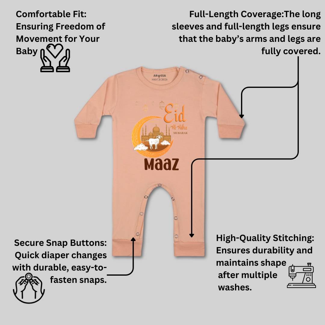 Arvesa Eid Al Adha Mubarak  Baby Boy & Girl Dress