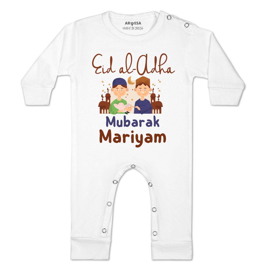 Arvesa Eid Al Adha Mubarak  Baby Boy & Girl Dress