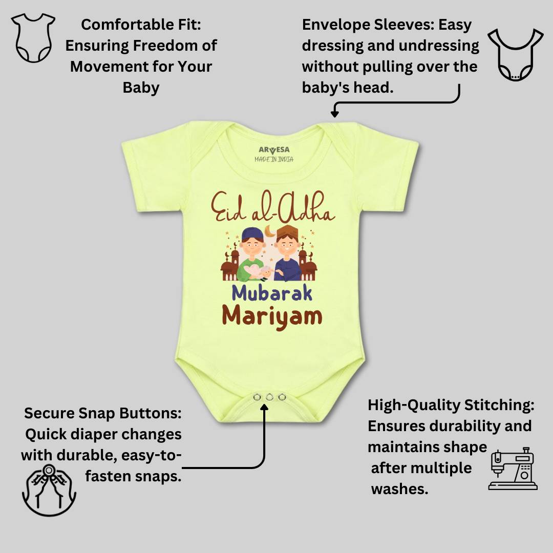 Arvesa Eid Al Adha Mubarak  Baby Boy & Girl Dress