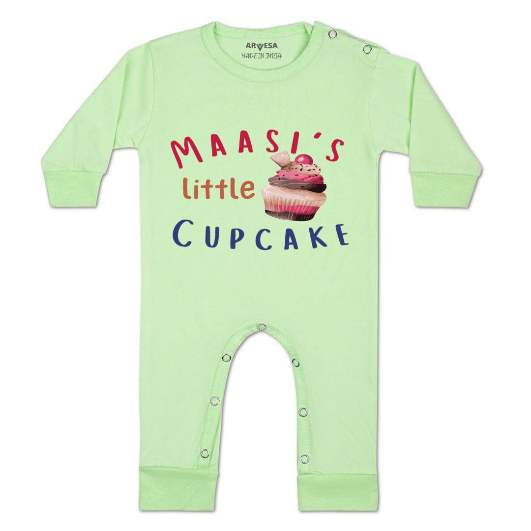Arvesa Maasi Little Cupcake Design-914 White 0-3 Months Jumpsuit for Baby Boy & Girl dress .