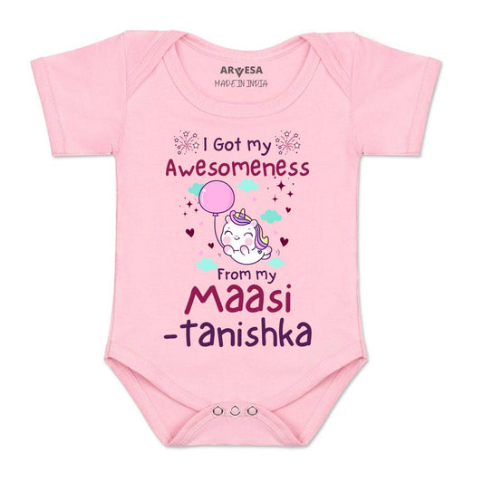 Arvesa I Got Awesomeness From Maasi Baby Boy & Girl Dress