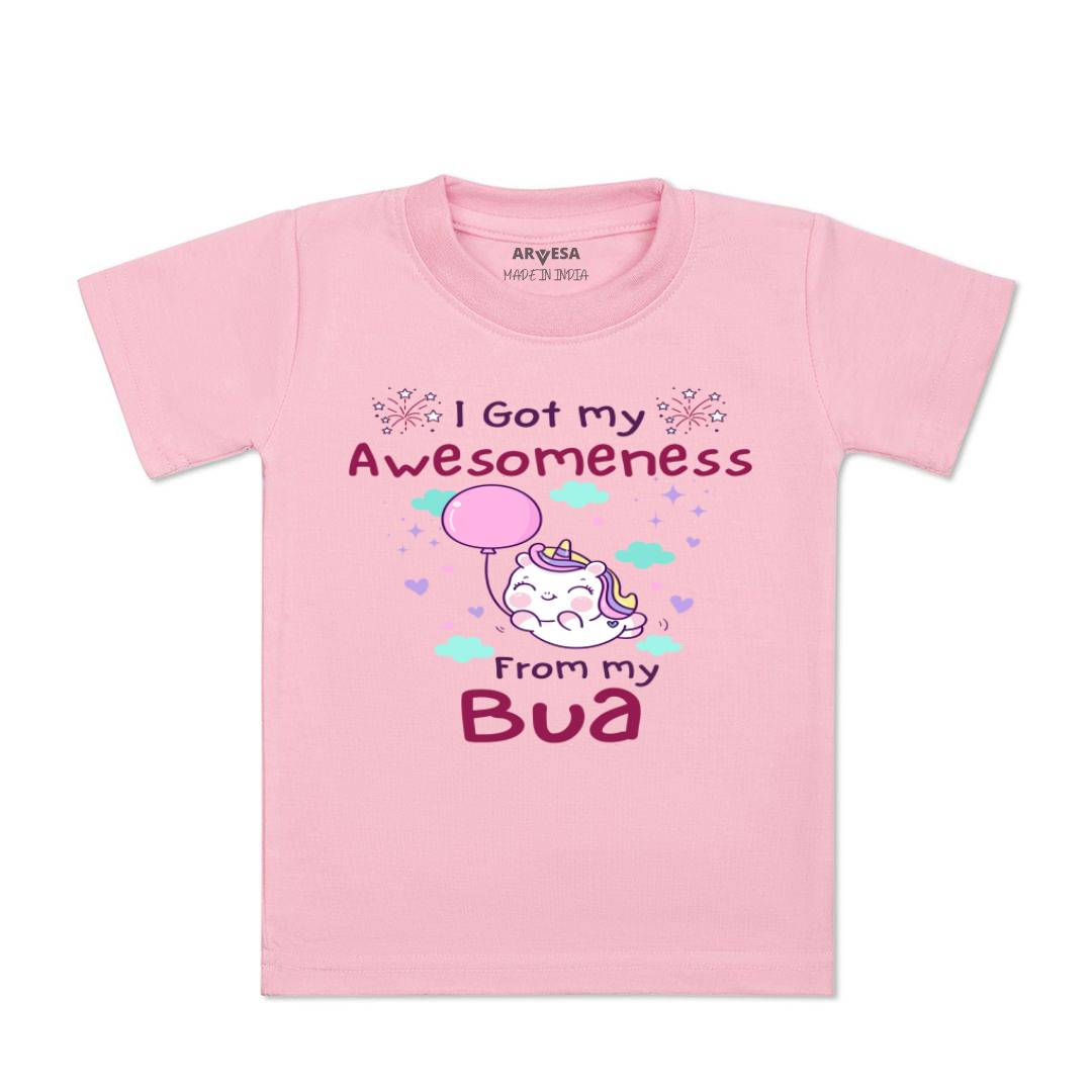 Arvesa I Got Awesomeness From Bua Design-928 White 0-3 Months Jumpsuit for Baby Boy & Girl dress .