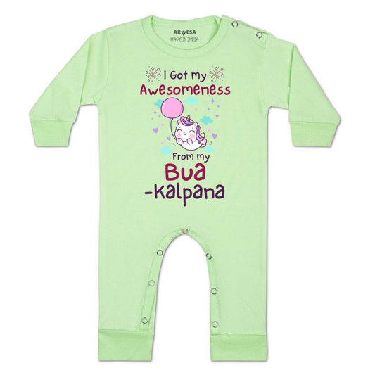Arvesa I Got Awesomeness From Bua Baby Boy & Girl Dress