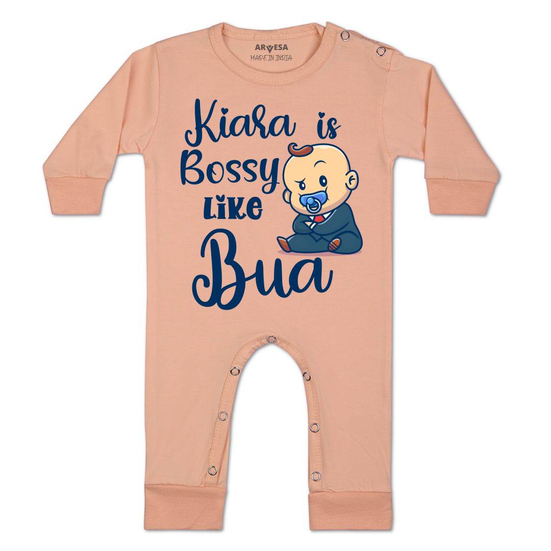 Arvesa Bossy Like My Bua Baby Boy & Girl Dress