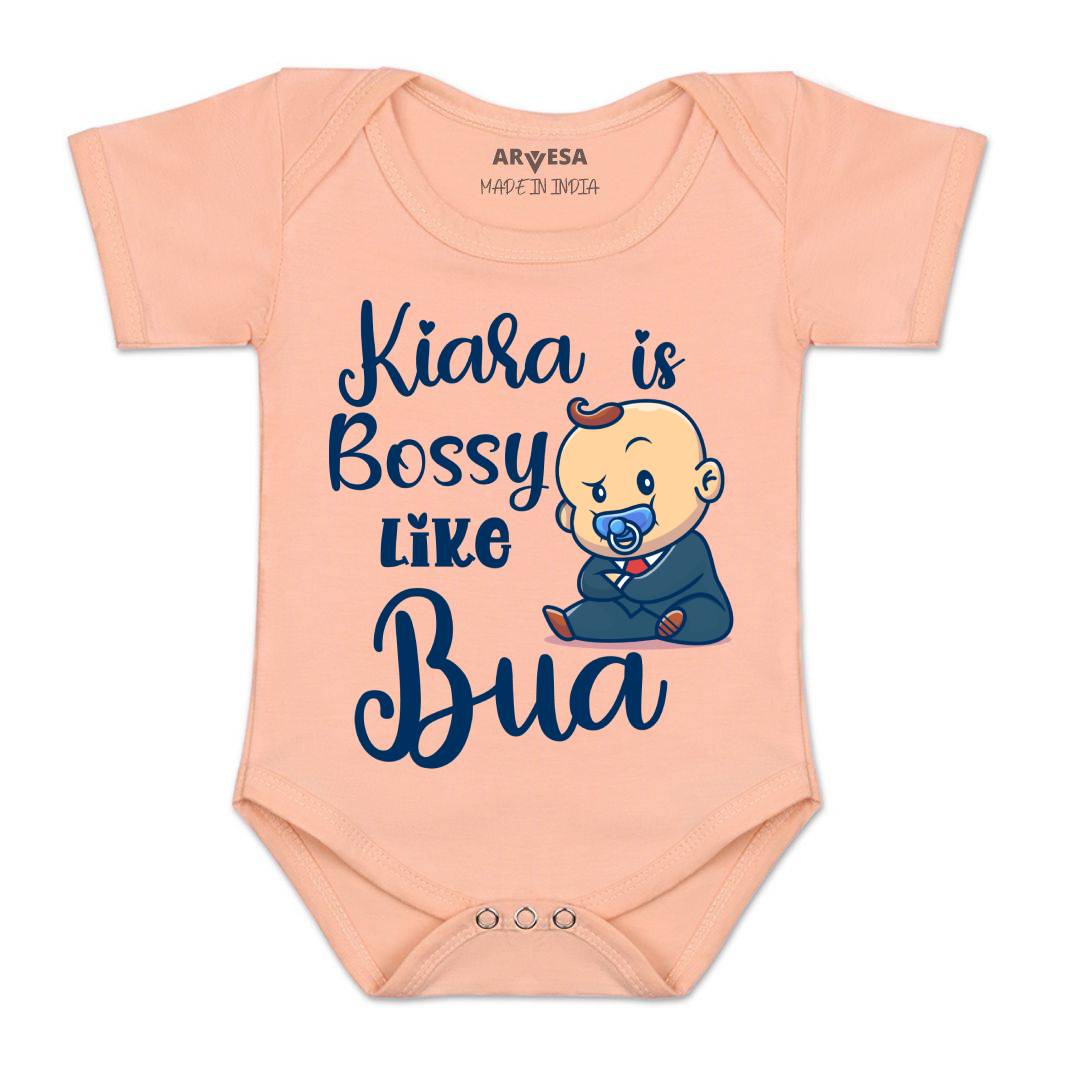 Arvesa Bossy Like My Bua Baby Boy & Girl Dress