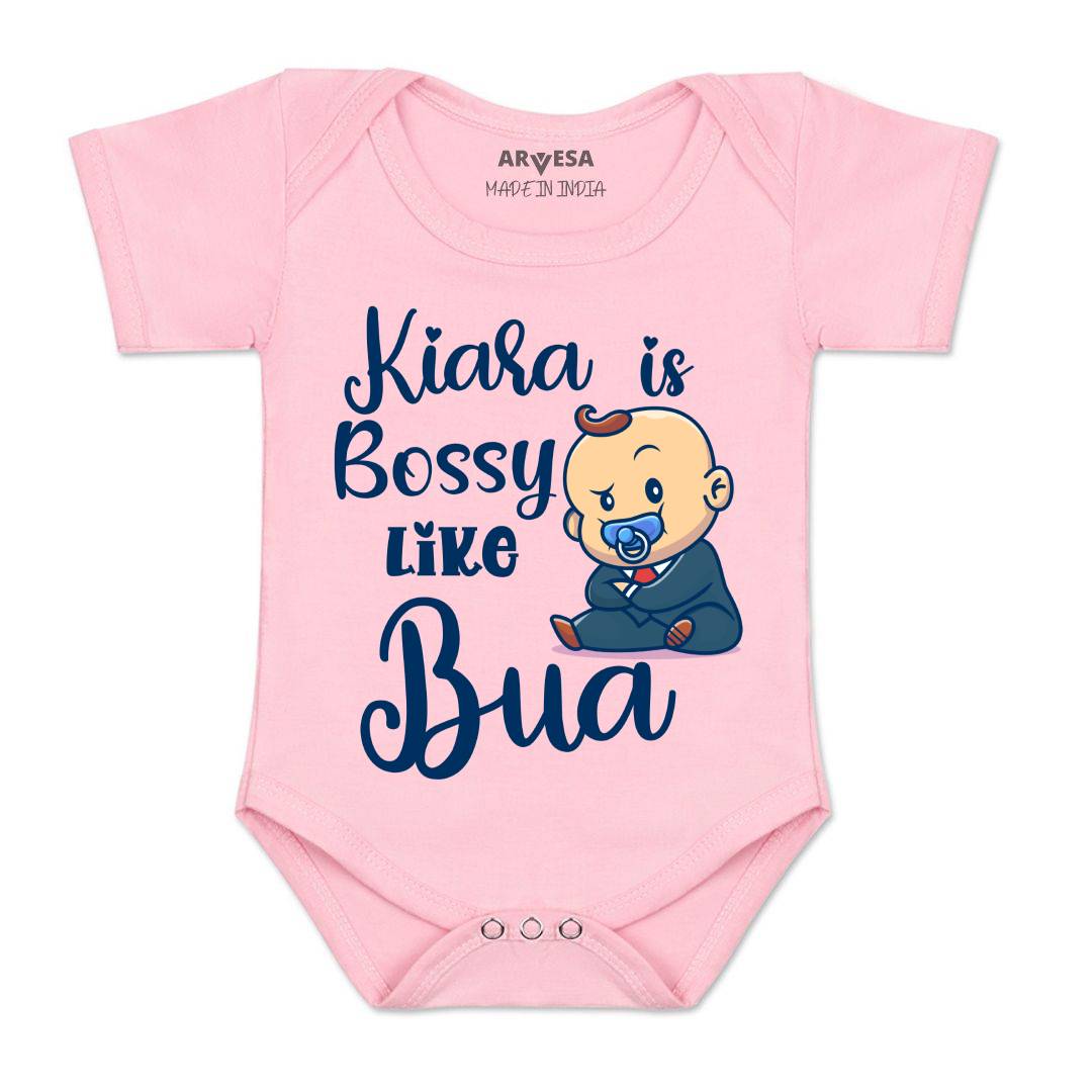 Arvesa Bossy Like My Bua Baby Boy & Girl Dress