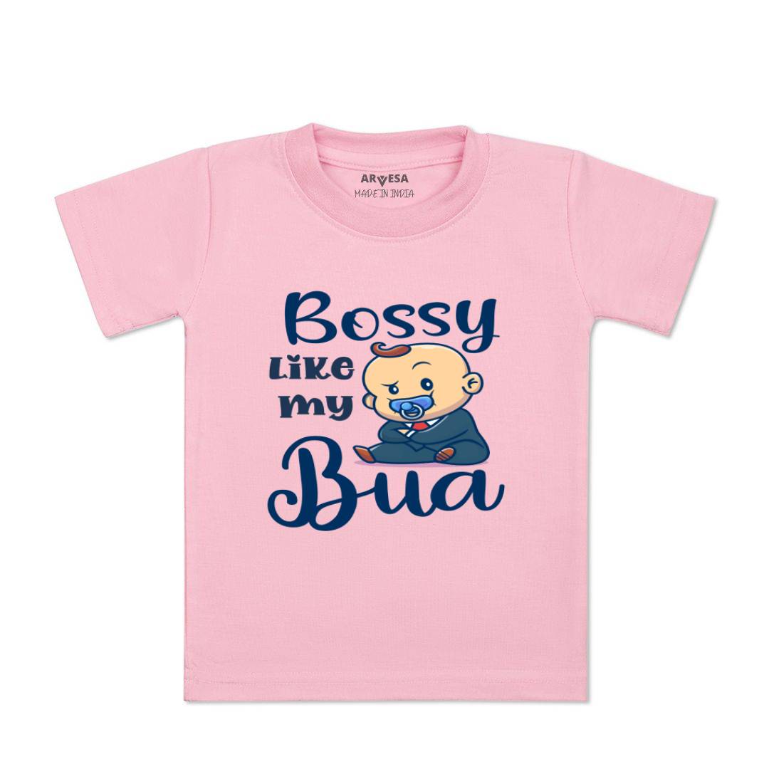 Arvesa Bossy Like My Bua Design-934 White 0-3 Months Jumpsuit for Baby Boy & Girl dress .