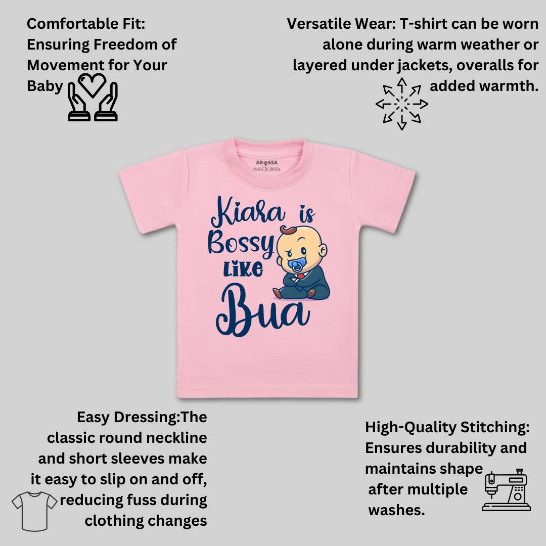 Arvesa Bossy Like My Bua Baby Boy & Girl Dress
