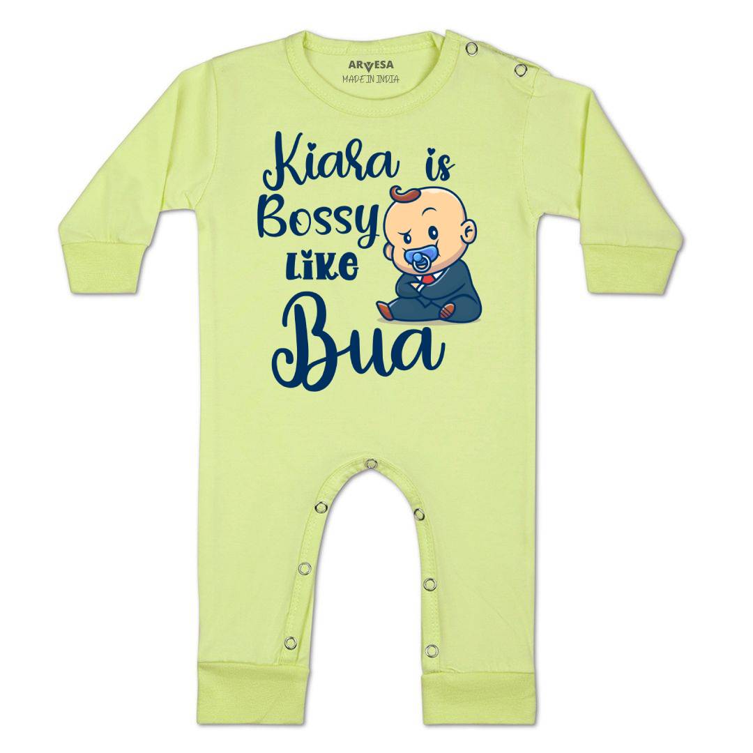 Arvesa Bossy Like My Bua Baby Boy & Girl Dress