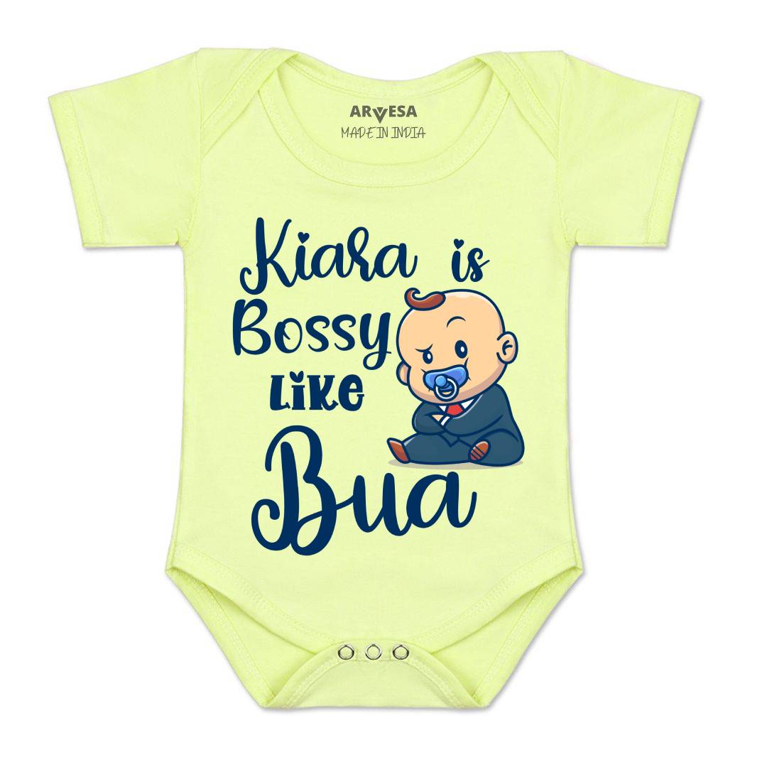 Arvesa Bossy Like My Bua Baby Boy & Girl Dress