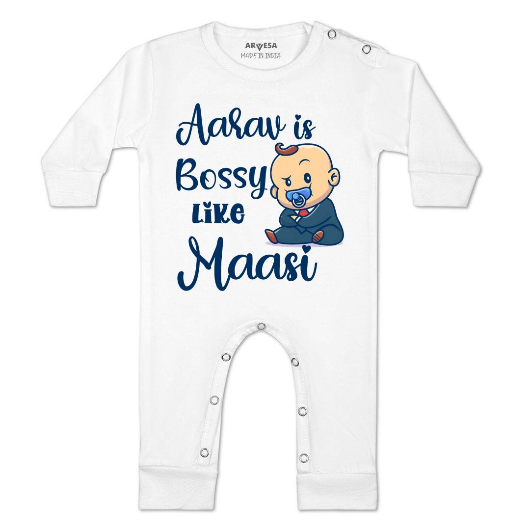 Arvesa Bossy Like My Maasi Baby Boy & Girl Dress