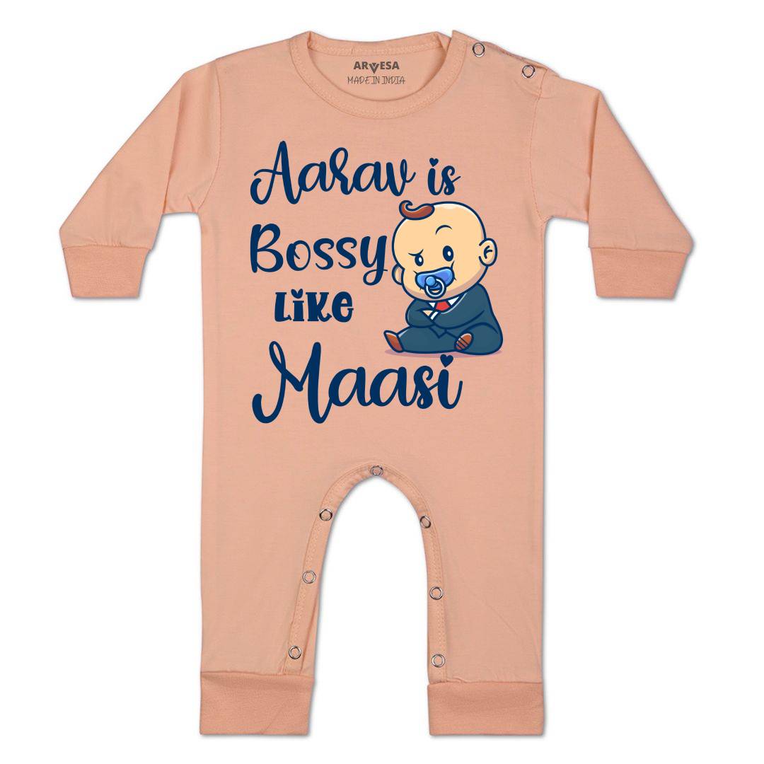 Arvesa Bossy Like My Maasi Baby Boy & Girl Dress