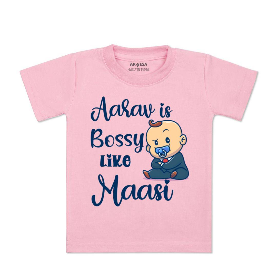 Arvesa Bossy Like My Maasi Baby Boy & Girl Dress