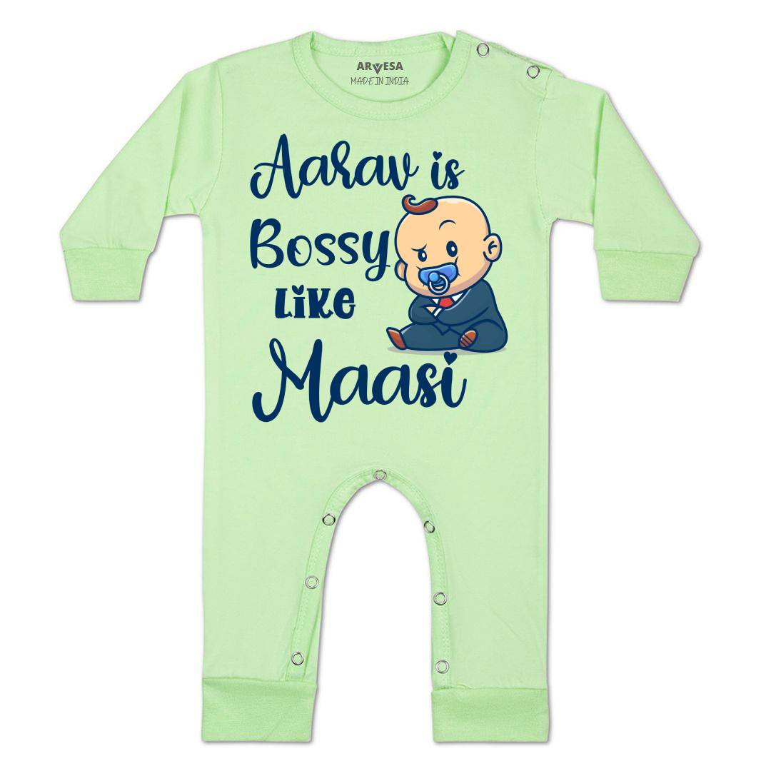 Arvesa Bossy Like My Maasi Baby Boy & Girl Dress
