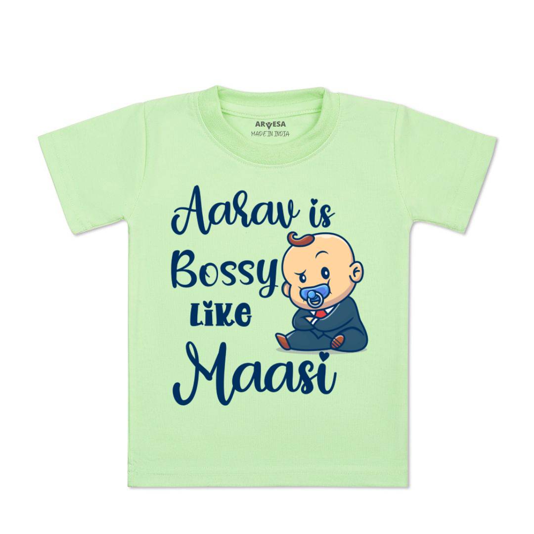 Arvesa Bossy Like My Maasi Baby Boy & Girl Dress