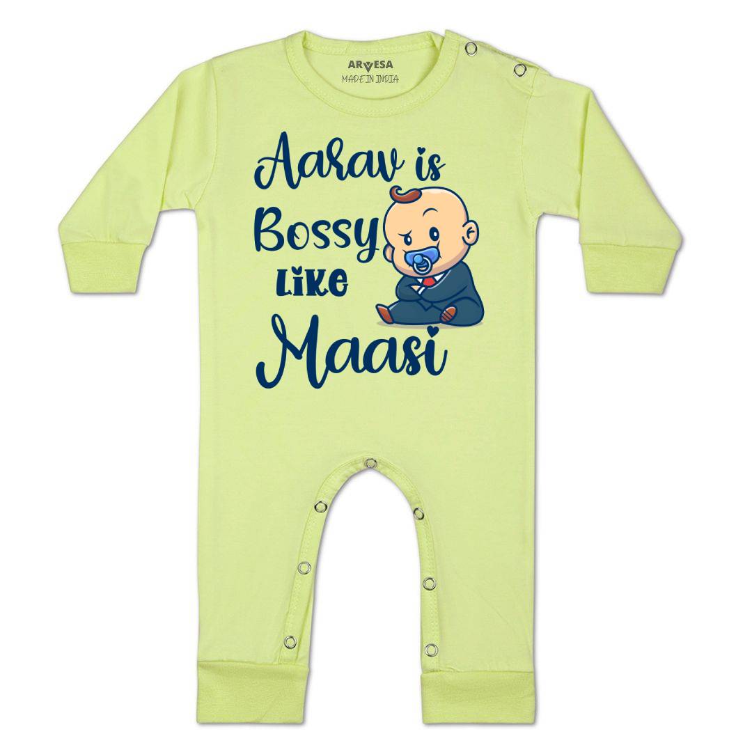 Arvesa Bossy Like My Maasi Baby Boy & Girl Dress