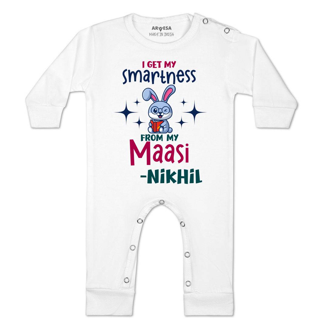 Arvesa I Got Smartness From Maasi Baby Boy & Girl Dress