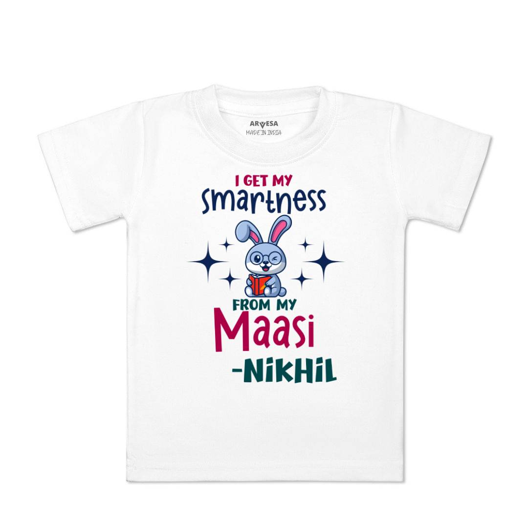 Arvesa I Got Smartness From Maasi Baby Boy & Girl Dress