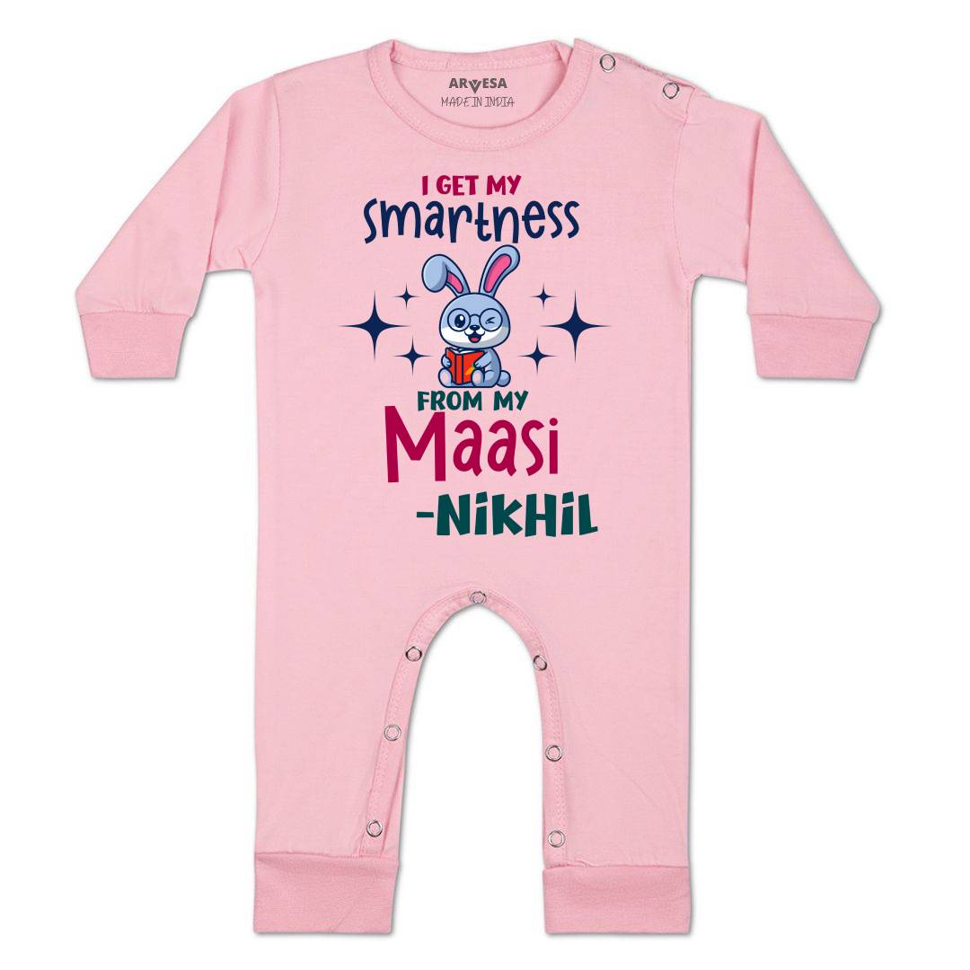 Arvesa I Got Smartness From Maasi Baby Boy & Girl Dress