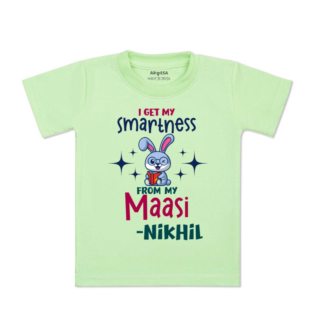 Arvesa I Got Smartness From Maasi Baby Boy & Girl Dress