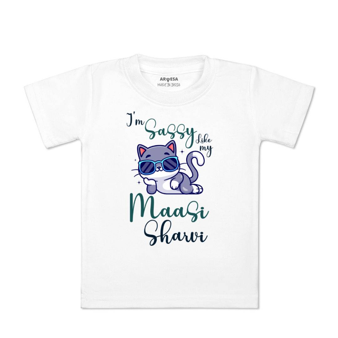 Arvesa I Am Sassy Like My Bua Baby Boy & Girl Dress