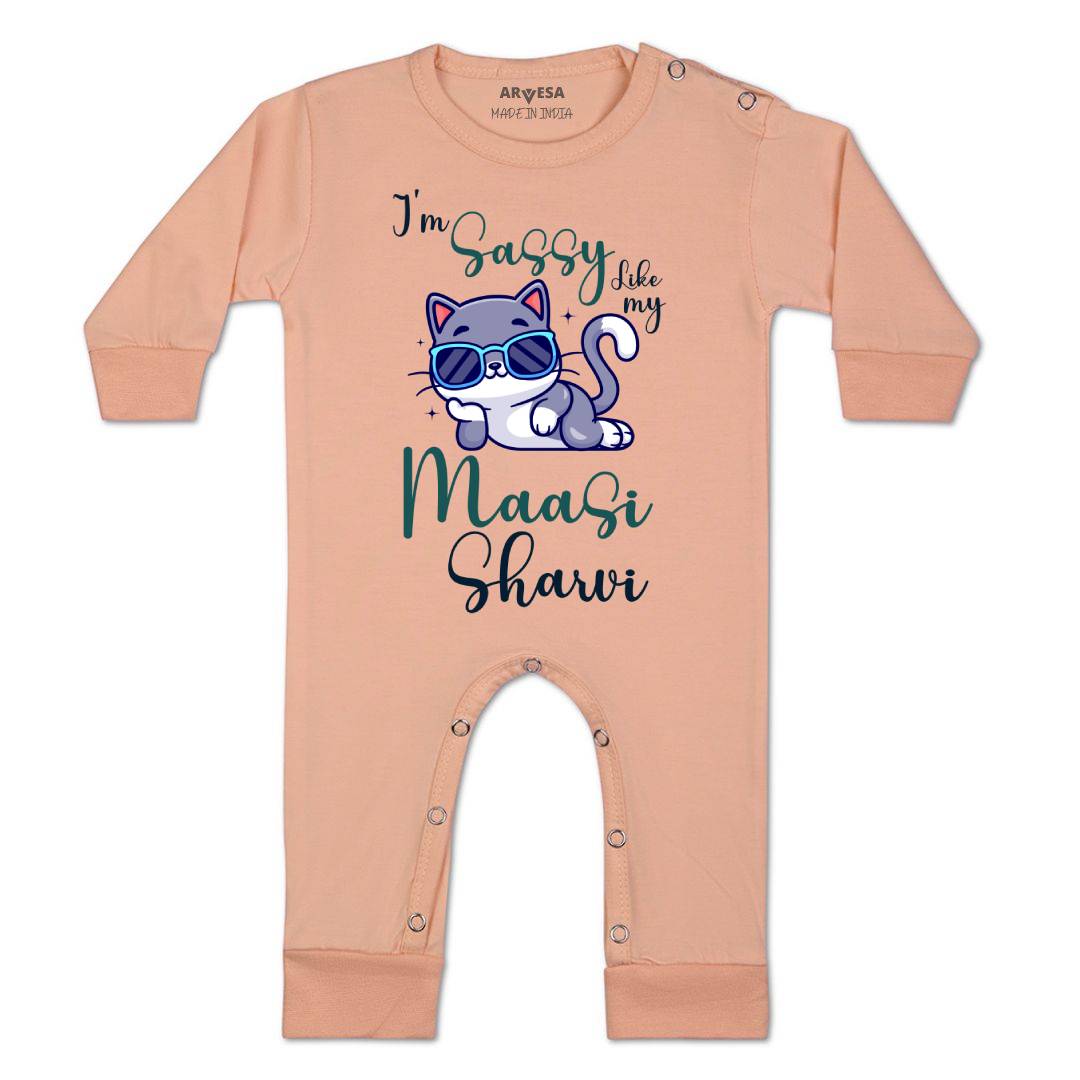 Arvesa I Am Sassy Like My Bua Baby Boy & Girl Dress