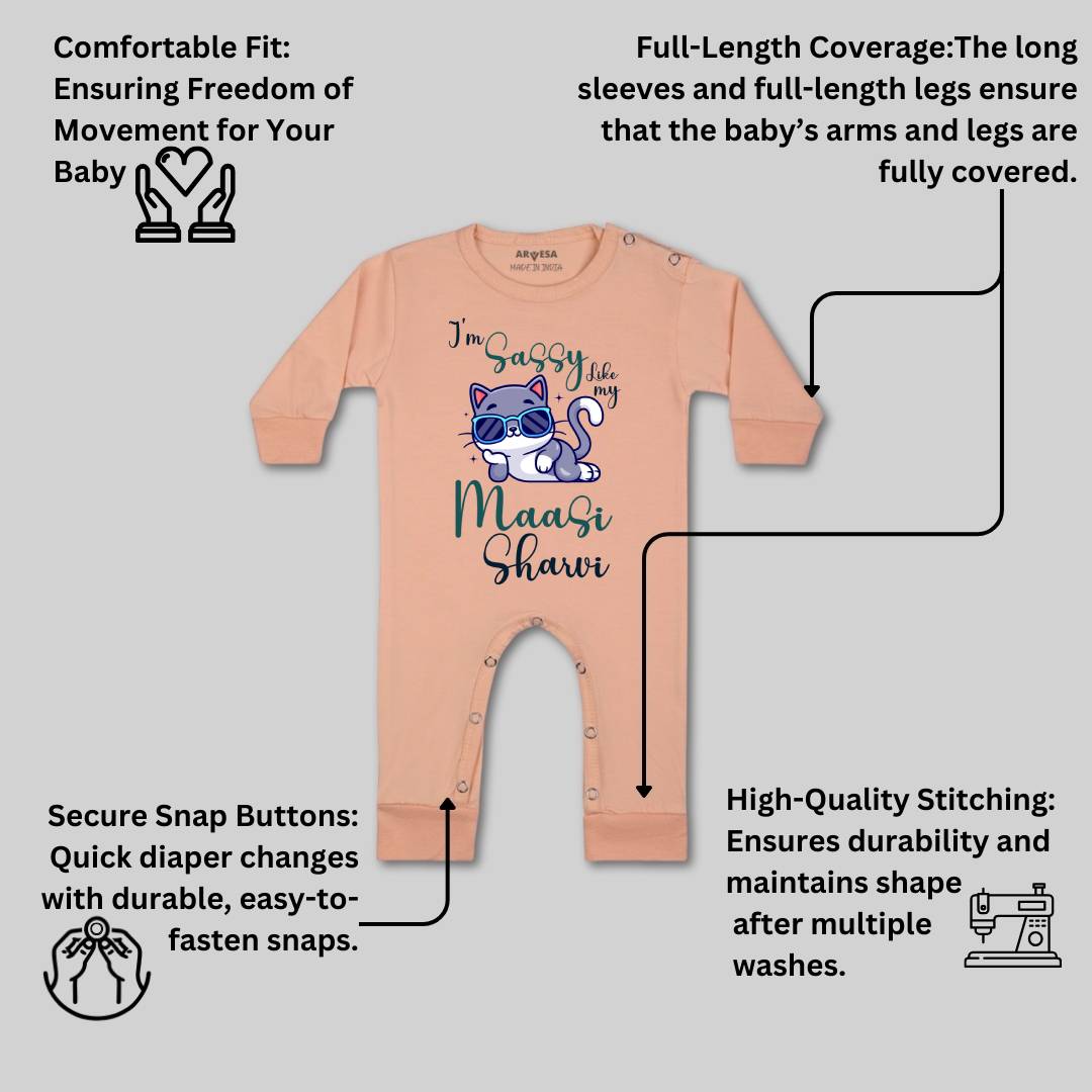 Arvesa I Am Sassy Like My Bua Baby Boy & Girl Dress