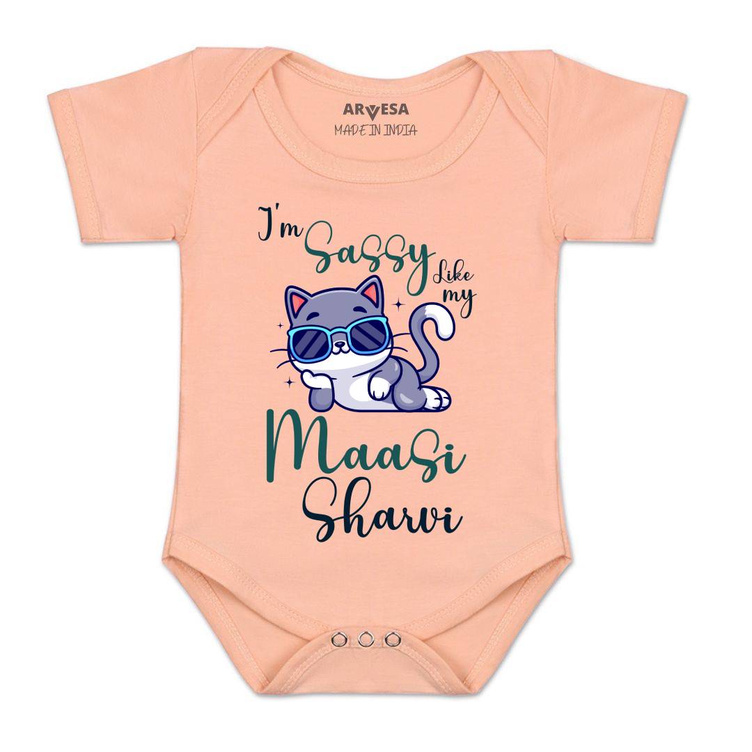 Arvesa I Am Sassy Like My Bua Baby Boy & Girl Dress