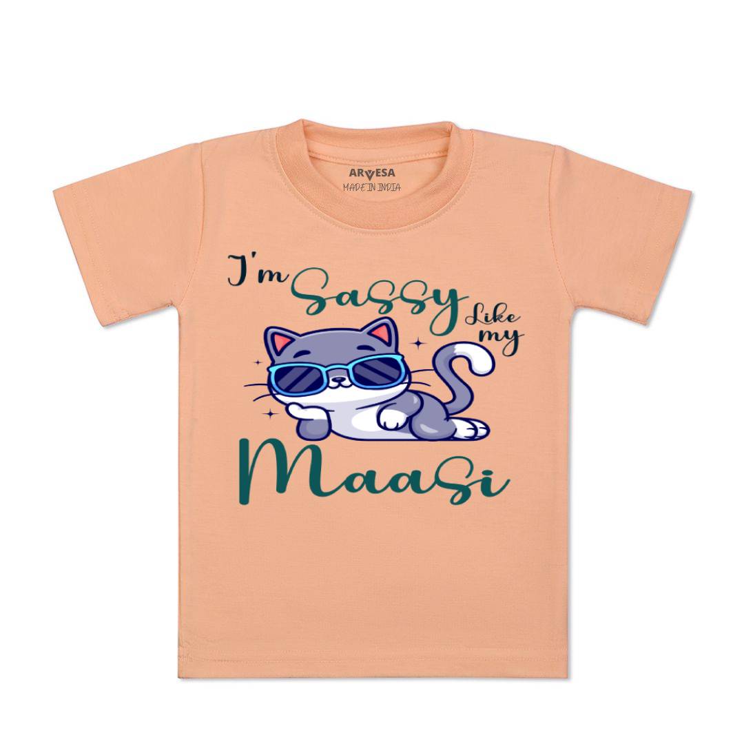 Arvesa I Am Sassy Like My Bua Design-937 White 0-3 Months Jumpsuit for Baby Boy & Girl dress .