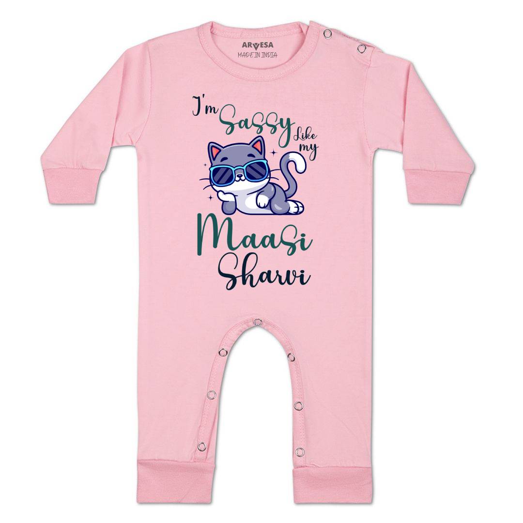 Arvesa I Am Sassy Like My Bua Baby Boy & Girl Dress