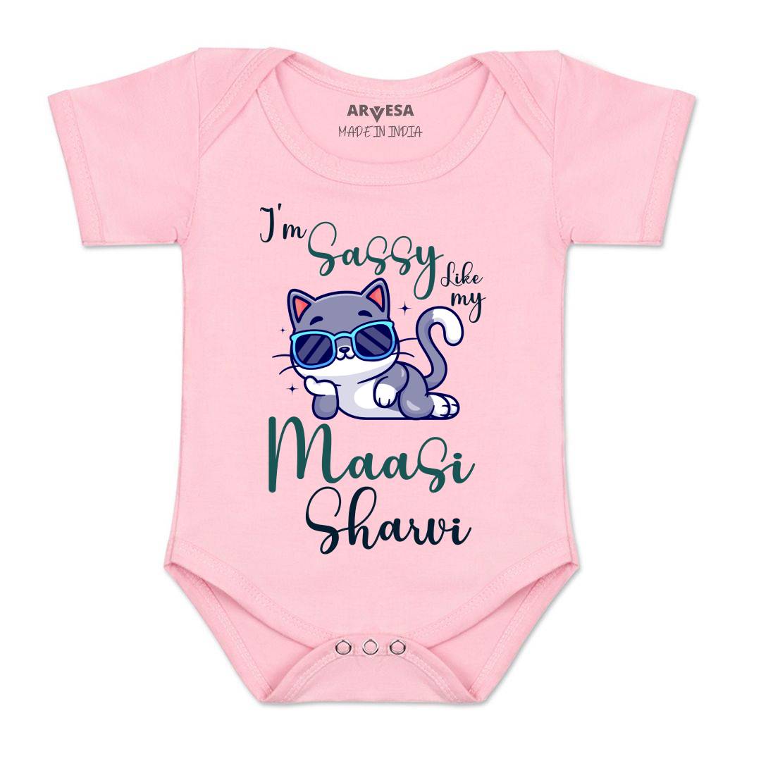 Arvesa I Am Sassy Like My Bua Baby Boy & Girl Dress