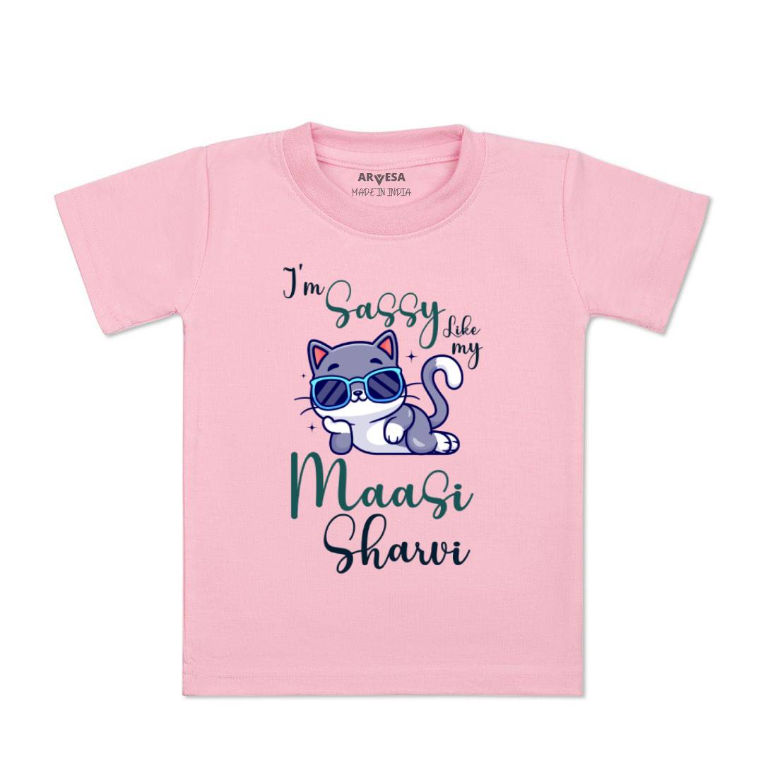 Arvesa I Am Sassy Like My Bua Baby Boy & Girl Dress
